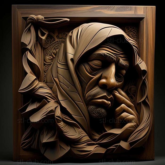 3D мадэль Джейми Уайатт, американский художник. (STL)